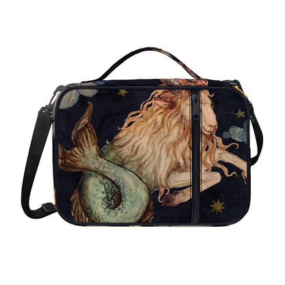 Watercolor Capricorn Zodiac Sign Print Shoulder Strap Bible Bag