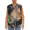 Watercolor Capricorn Zodiac Sign Print Sleeveless Baseball Jersey