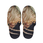 Watercolor Capricorn Zodiac Sign Print Slippers