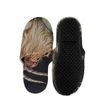 Watercolor Capricorn Zodiac Sign Print Slippers