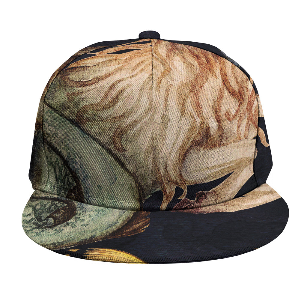 Watercolor Capricorn Zodiac Sign Print Snapback Cap
