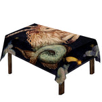 Watercolor Capricorn Zodiac Sign Print Tablecloth