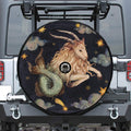 Watercolor Capricorn Zodiac Sign Print Tire Cover With Camera Hole