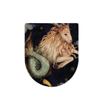 Watercolor Capricorn Zodiac Sign Print Toilet Lid Cover