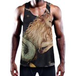 Watercolor Capricorn Zodiac Sign Print Training Tank Top