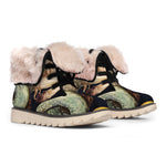 Watercolor Capricorn Zodiac Sign Print Winter Boots