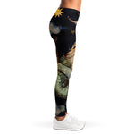 Watercolor Capricorn Zodiac Sign Print Women's Leggings