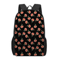 Watercolor Carnation Pattern Print 17 Inch Backpack