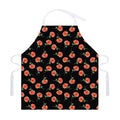 Watercolor Carnation Pattern Print Adjustable Apron