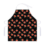 Watercolor Carnation Pattern Print Adjustable Apron