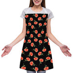 Watercolor Carnation Pattern Print Adjustable Apron