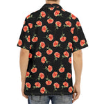 Watercolor Carnation Pattern Print Aloha Shirt