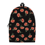 Watercolor Carnation Pattern Print Backpack