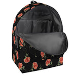 Watercolor Carnation Pattern Print Backpack