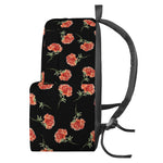 Watercolor Carnation Pattern Print Backpack