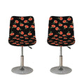 Watercolor Carnation Pattern Print Bar Stool Covers