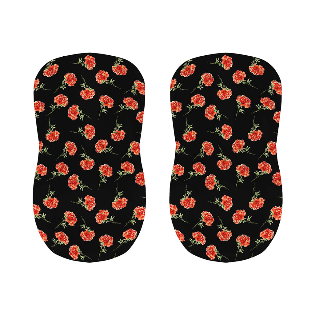Watercolor Carnation Pattern Print Bar Stool Covers