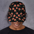 Watercolor Carnation Pattern Print Baseball Cap