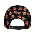 Watercolor Carnation Pattern Print Baseball Cap