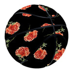 Watercolor Carnation Pattern Print Basketball