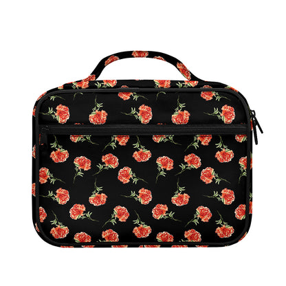 Watercolor Carnation Pattern Print Briefcase Bible Bag