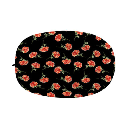 Watercolor Carnation Pattern Print Car Side Mirror Covers