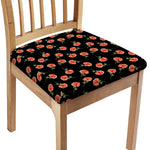 Watercolor Carnation Pattern Print Chair Cushion Cover