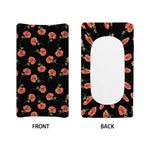Watercolor Carnation Pattern Print Changing Pad Cover