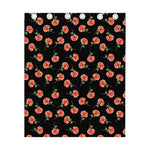 Watercolor Carnation Pattern Print Curtain