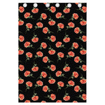 Watercolor Carnation Pattern Print Curtain