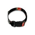 Watercolor Carnation Pattern Print Dog Collar