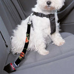 Watercolor Carnation Pattern Print Dog Seat Belt