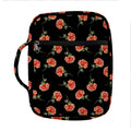 Watercolor Carnation Pattern Print Front Pocket Bible Bag