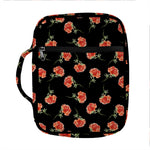 Watercolor Carnation Pattern Print Front Pocket Bible Bag