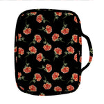 Watercolor Carnation Pattern Print Front Pocket Bible Bag