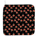 Watercolor Carnation Pattern Print Hand Towel