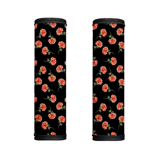 Watercolor Carnation Pattern Print Handle Covers