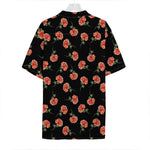 Watercolor Carnation Pattern Print Hawaiian Shirt