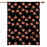Watercolor Carnation Pattern Print House Flag