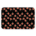Watercolor Carnation Pattern Print Indoor Door Mat