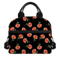 Watercolor Carnation Pattern Print Insulated Lunch Bag