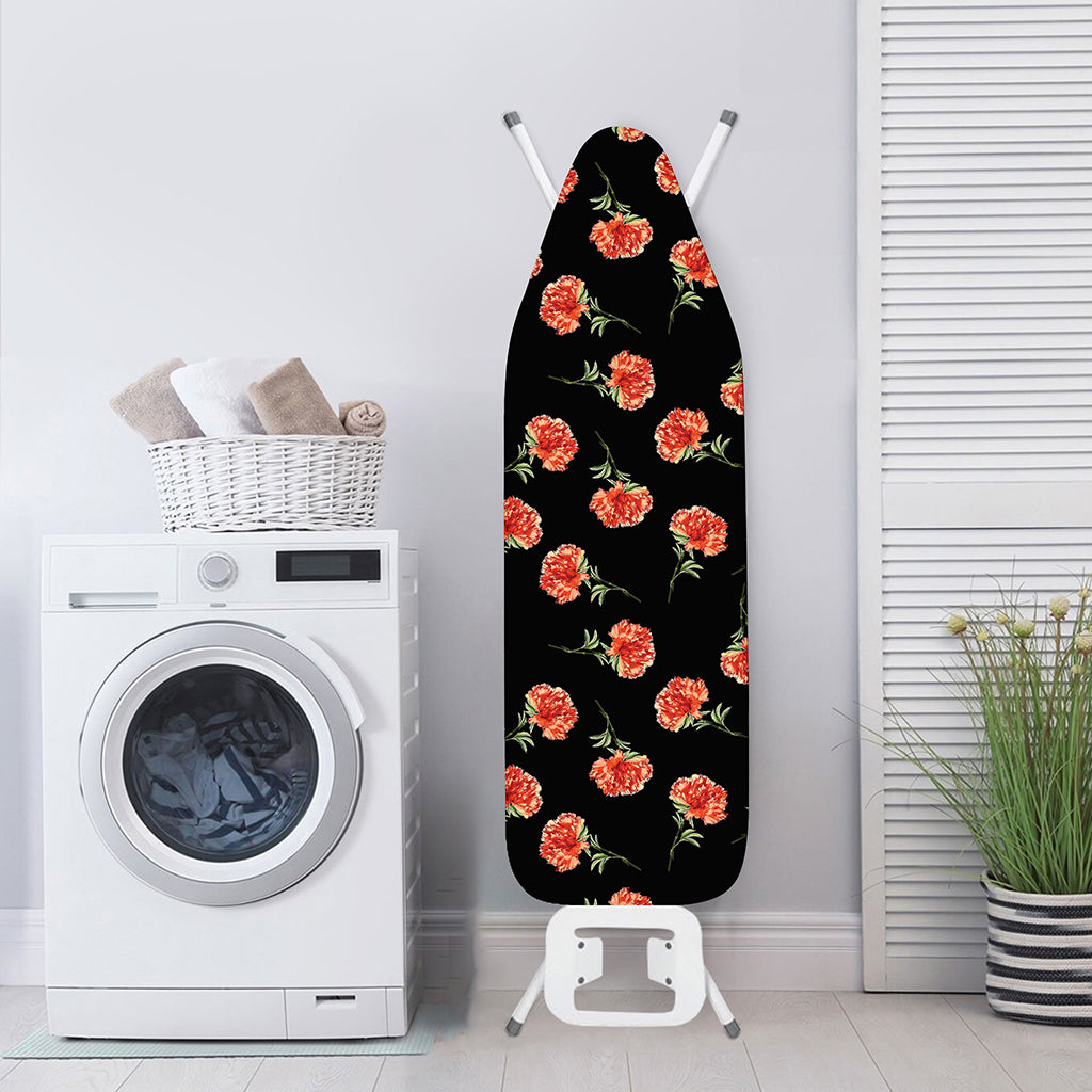 Watercolor Carnation Pattern Print Ironing Board Cover