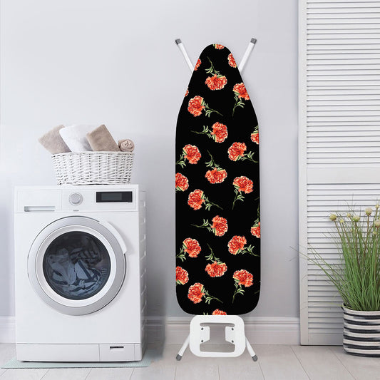 Watercolor Carnation Pattern Print Ironing Board Cover