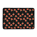 Watercolor Carnation Pattern Print Kitchen Mat