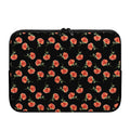 Watercolor Carnation Pattern Print Laptop Sleeve