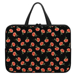 Watercolor Carnation Pattern Print Laptop Sleeve With Handle