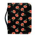 Watercolor Carnation Pattern Print Leather Bible Cover