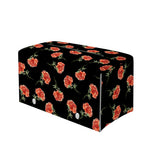 Watercolor Carnation Pattern Print Leather Tissue Box Cover