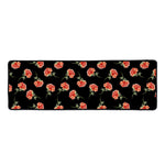 Watercolor Carnation Pattern Print Long Kitchen Mat