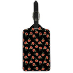 Watercolor Carnation Pattern Print Luggage Tag